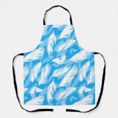 Sophisticated Feather Design On A Bright Blue Schort (Voorkant)
