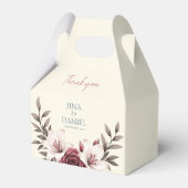 Sophisticated Floraal Micro-Trouwpakket Bedankdoosjes (Voorkant Zijde)