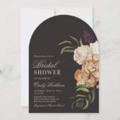 Sophisticated Floral Arch Bridal Shower Invitation Kaart (Voorkant)
