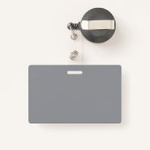 Sophisticated Floral Design Gray Orange Flowers Badge (Achterkant met intrekbare)