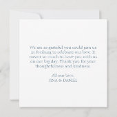 Sophisticated Floral Micro-Wedding Suite Bedankkaart (Achterkant)