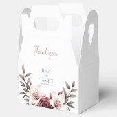 Sophisticated Floral Micro-Wedding Suite (wit) Bedankdoosjes (Geopend)