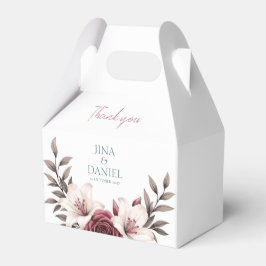 Sophisticated Floral Micro-Wedding Suite (wit) Bedankdoosjes