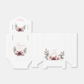 Sophisticated Floral Micro-Wedding Suite (wit) Bedankdoosjes (Uitgevouwen)