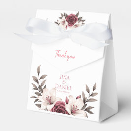 Sophisticated Floral Micro-Wedding Suite (wit) Bedankdoosjes