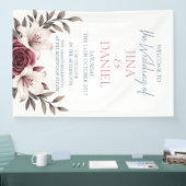 Sophisticated Floral Micro-Wedding Suite (wit) Spandoek (Beurs)