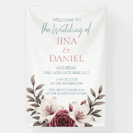 Sophisticated Floral Micro-Wedding Suite (wit) Spandoek