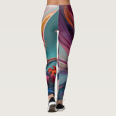 Sophisticated Flow: AI-gegenereerde Leggings (Achterkant)