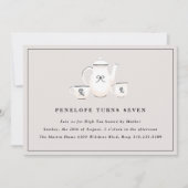 Sophisticated Girls High Tea Verjaardagsfeest Kaart (Voorkant)