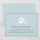 Sophisticated Girls High Tea Verjaardagsfeest Kaart (Voorkant / Achterkant)