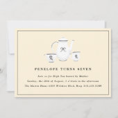 Sophisticated Girls High Tea Verjaardagsfeest Kaart (Voorkant)