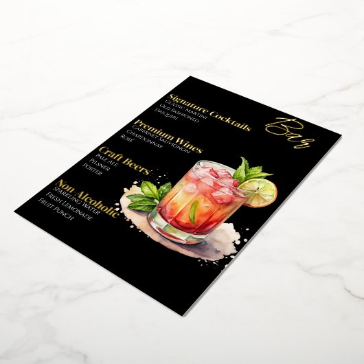 Sophisticated Gold-Foiled Cocktail Menu (Gedraaid)