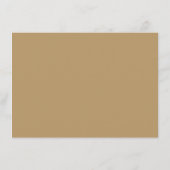 Sophisticated Gold Serif Wedding Stijlvol Modern Informatiekaartje (Achterkant)