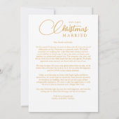 Sophisticated Golden Dome Photo First Christmas Feestdagenkaart (Achterkant)