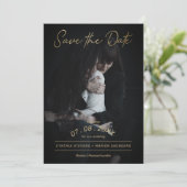 Sophisticated Golden Script Photo LGTB Wedding (Staand voorkant)