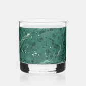 Sophisticated Green Marble Glass Whisky Glas (Achterkant)