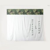 Sophisticated Green Palm Leaf Wandkleed (Voorkant (horizontaal))