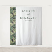 Sophisticated Green Palm Leaf Wandkleed (Voorkant)