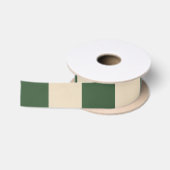 Sophisticated Groen en Crème Rut Satijnen Lint (Spoel)
