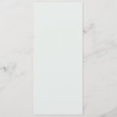 Sophisticated Groen Waterverf Bruiloftsmenu Menu (Achterkant)