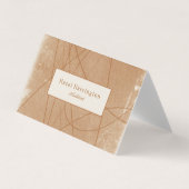 Sophisticated Grunge QR-code Visitekaartje gevouwe (Voorkant)