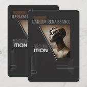 Sophisticated Harlem Renaissance Exhibition Kaart (Voorkant / Achterkant)