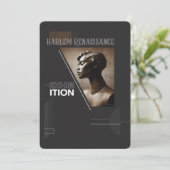 Sophisticated Harlem Renaissance Exhibition Kaart (Staand voorkant)