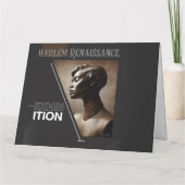 Sophisticated Harlem Renaissance Expositie Kaart (Achterkant)