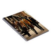 Sophisticated Harlem Renaissance Gentlemen Notitieboek (Rechterzijde)