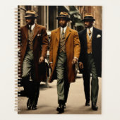 Sophisticated Harlem Renaissance Gentlemen Planner (Voorkant)