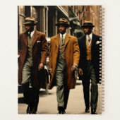 Sophisticated Harlem Renaissance Gentlemen Planner (Achterkant)
