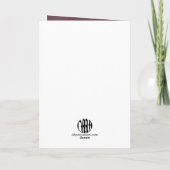 Sophisticated High-Poly Winter Rose Art Holiday Kaart (Achterkant)