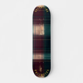 Sophisticated Holiday Plaid in het groen en Bourgo Persoonlijk Skateboard (Voorkant)