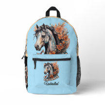 Sophisticated Horse Design met bloeiend Sinaasappe