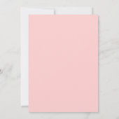 Sophisticated Houtskool & Blush Typografie Trouwen Kaart (Achterkant)