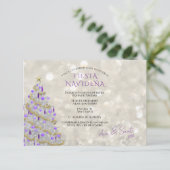 Sophisticated Kerstfeestje Kaart (Staand voorkant)