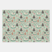 Sophisticated Kinderen Pastel Christmas Gift Wrap  Inpakpapier Vel (Voorkant 2)