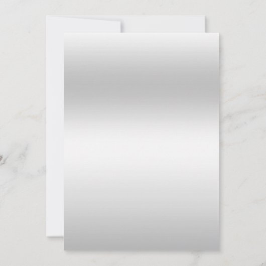 Sophisticated klasse, zilveren trouwringen bruilof kaart (Achterkant)