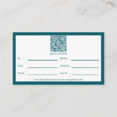 Sophisticated Life Coach Logo Cadeaubon Klantenkaartje (Achterkant)