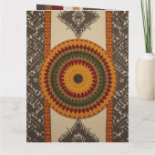 Sophisticated Luxe Afrikaans Caribisch Azië Bedankkaart (Achterkant)