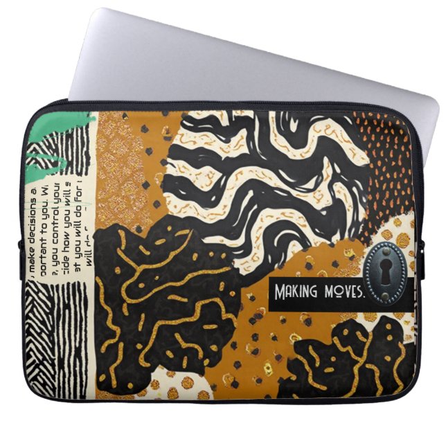 Sophisticated Luxury African Asian Caribbean Laptop Sleeve (Voorkant)