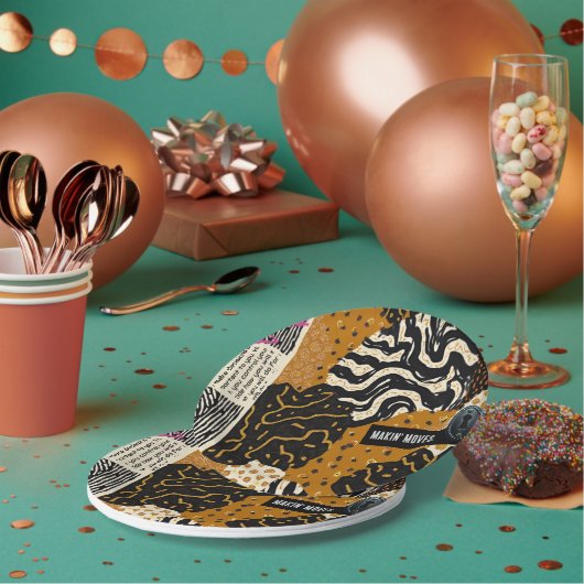 Sophisticated Luxury African Asian Caribbean Papieren Bordje (Multi)