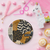 Sophisticated Luxury African Asian Caribbean Papieren Bordje (Feest)