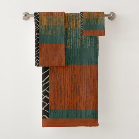 Sophisticated Luxury African Caribbean Bad Handdoek (Insitu)