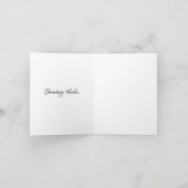 Sophisticated Luxury African Caribbean Bedankkaart (Binnen)