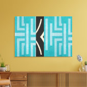 Sophisticated Luxury African Caribbean Canvas Afdruk (Insitu (Woonkamer))