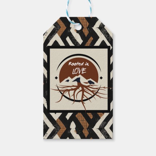 Sophisticated Luxury African Caribbean Gift Label Cadeaulabel (Voorkant)