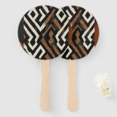 Sophisticated Luxury African Caribbean Handwaaier (Voorkant en achterkant)