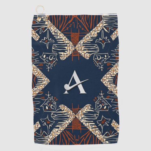 Sophisticated Luxury African Caribbean Island Golfhanddoek (Voorkant)