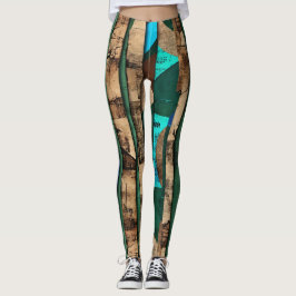 Sophisticated Luxury African Caribbean Island Leggings